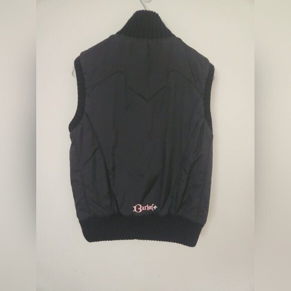 BURTON | Nylon vest jacket black embroidered sz XS - Picture 3 of 5